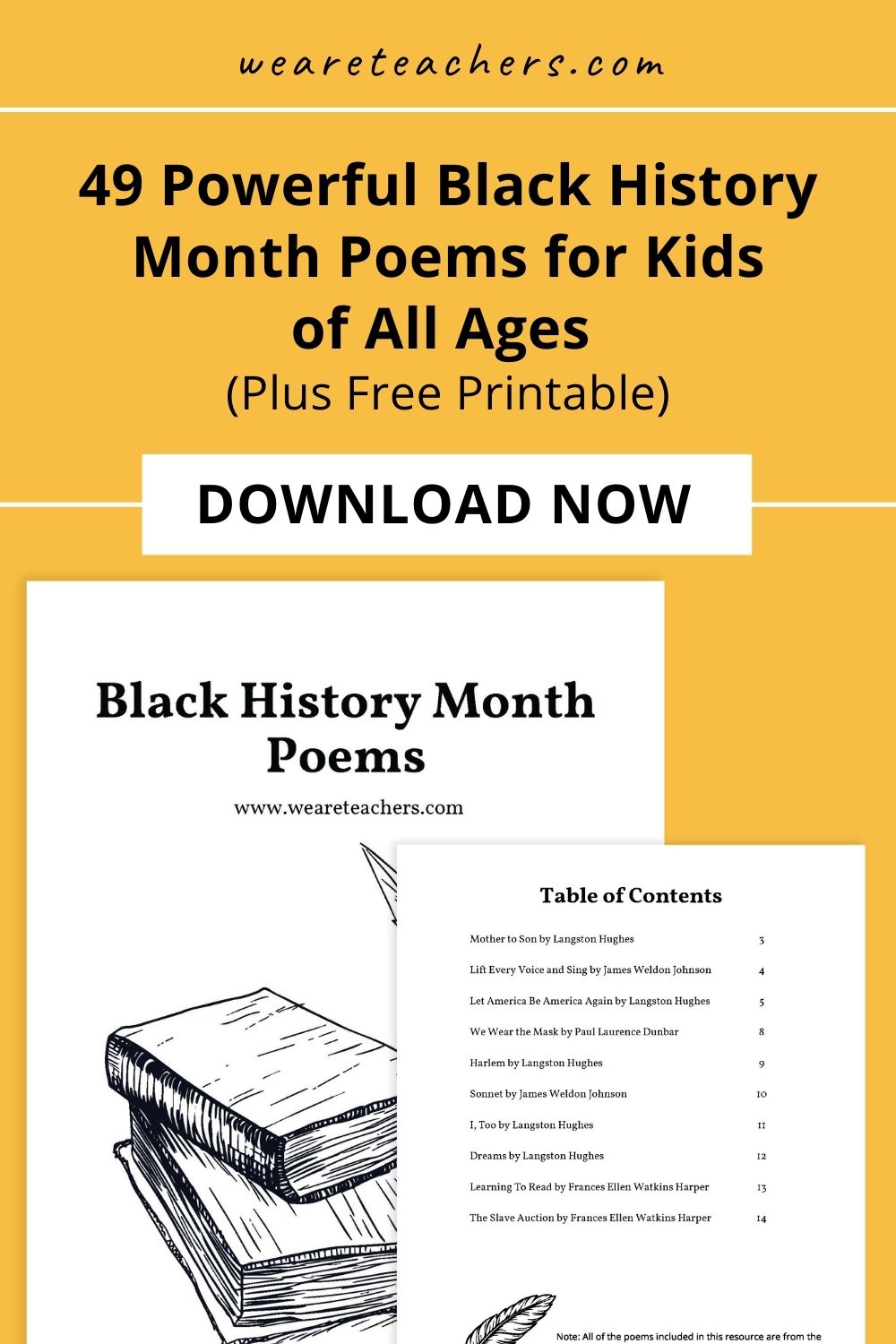 BHM poems Explore our nation's Black history each February (and throughout the whole year) with these meaningful Black History Month poems.