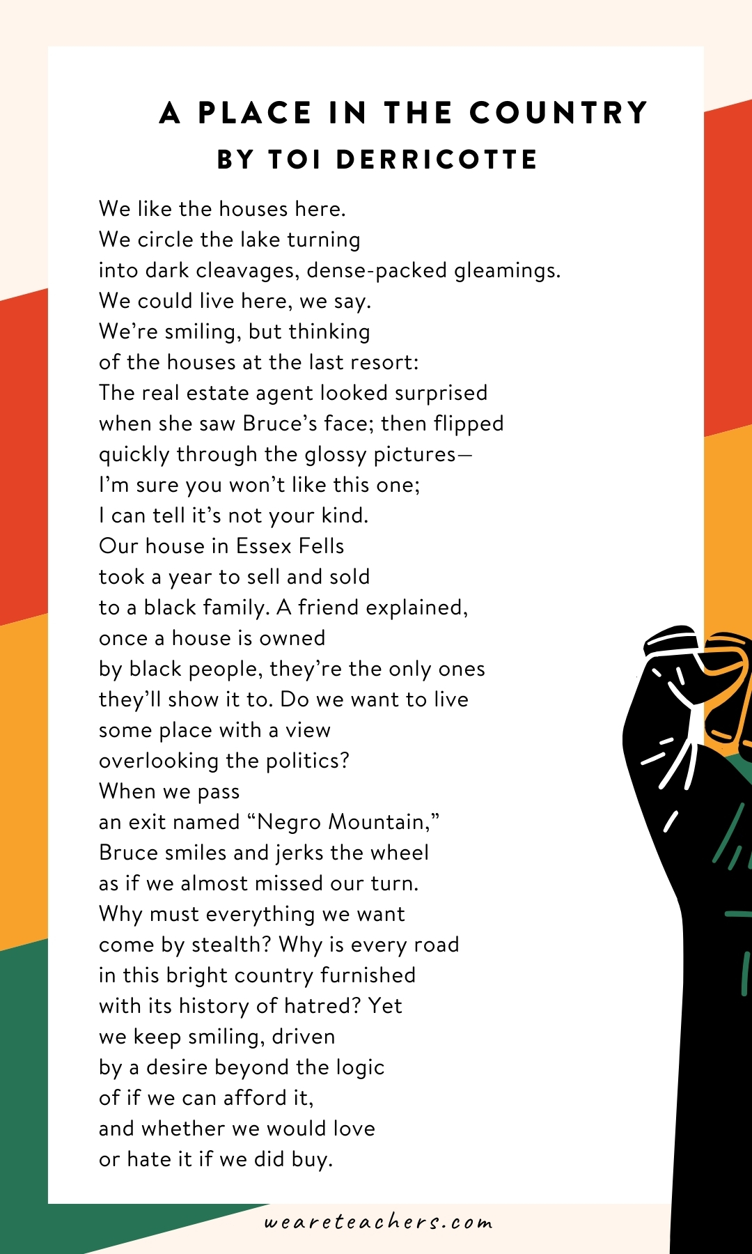 Black History Month poems: A place in the country by Toi Derricotte